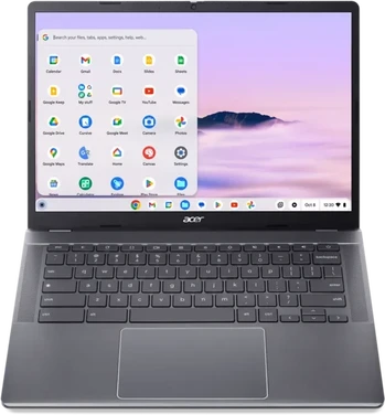 Acer Chromebook Plus 514 CB514-4HT-354Y, Pure Silver, Core i3-N305, 8GB RAM, 256GB SSD