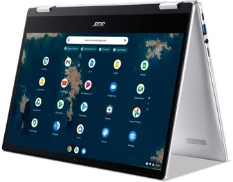 Acer Chromebook Spin 314 CP314-1HN-C07F, Sparkly Silver, Celeron N5100, 8GB RAM, 128GB Flash