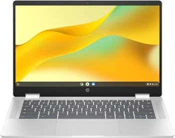 HP Chromebook x360 14b-cd0213ng, Glacier Silver, N100, 4GB RAM, 128GB Flash