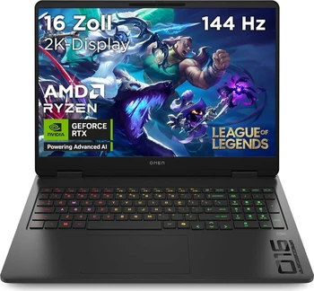 HP OMEN Gaming Laptop 16-ap0175ng, Shadow Black, Ryzen 9 8940HX, 32GB RAM, 1TB SSD, GeForce RTX 5070
