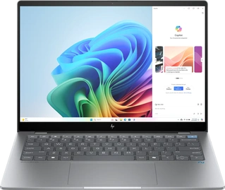 HP OmniBook X AI 14-fe0060ng, Meteor Silver, Snapdragon X Elite - X1E-78-100, 16GB RAM, 1TB SSD