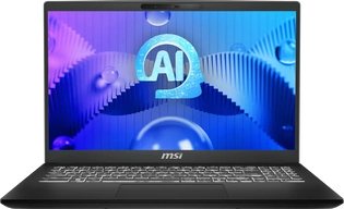 MSI Modern 15 H AI C1MG-081, Classic Black, Core Ultra 7 155H, 16GB RAM, 512GB SSD