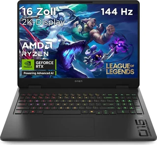 HP OMEN Gaming Laptop 16-ap0495ng, Shadow Black, Ryzen 9 8940HX, 32GB RAM, 1TB SSD, GeForce RTX 5070