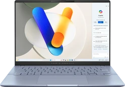 ASUS VivoBook S 14 OLED S5406SA-QD006W, Mist Blue, Core Ultra 7 256V, 16GB RAM, 1TB SSD