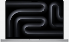 Apple MacBook Pro 16.2" silber, M3 Pro - 12 Core CPU / 18 Core GPU, 18GB RAM, 512GB SSD 