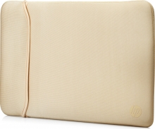 HP 14" Neoprene Reversible sleeve, black/gold
