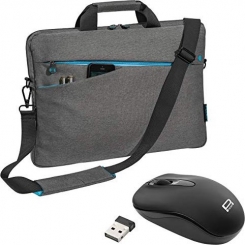 Pedea Fashion 15.6" Notebook case + mouse, grey 