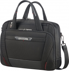 Samsonite Pro-DLX 5 Bailhandle expandable 14.1" expandable notebook-messenger bag black