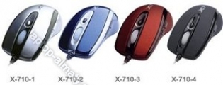A4Tech X-710 Gaming Mouse, PS/2 & USB (various colours)