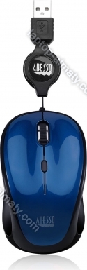 Adesso iMouse S8L Illuminated Retractable mini Mouse blue, USB