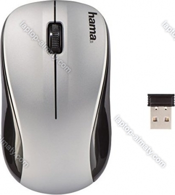 Hama AM-8100 wireless Optical Mouse silver, USB
