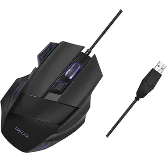 LogiLink Gaming Mouse, black, USB