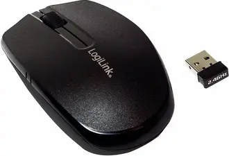 LogiLink wireless travel Mouse black, USB