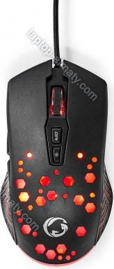 Nedis wired Gaming Mouse with 12 lighting modes, black, USB