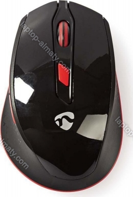 Nedis wireless Mouse with Nano dongle, black/red, USB