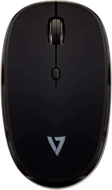 V7 Silent Dual Mode mouse with 4 keys black, USB/Bluetooth