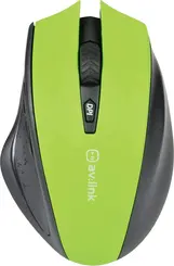 AV:Link 2.4G hand-byte wireless Gaming Mouse green/black, USB