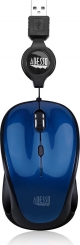 Adesso iMouse S8L Illuminated Retractable mini Mouse blue, USB