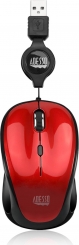 Adesso iMouse S8R Illuminated Retractable mini Mouse black, USB