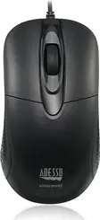 Adesso iMouse W4 Waterproof Antimicrobial Optical Mouse black, USB