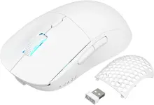Ajazz AJ199 Ultralight Gaming Mouse white, USB