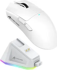 Attack Shark X11 wireless Gaming Mouse white, USB/Bluetooth