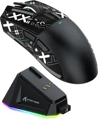Attack Shark X11 wireless Gaming Mouse black, incl. Grip Tape, USB/Bluetooth