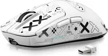 Attack Shark X3 wireless Gaming Mouse white, incl. Grip Tape, USB/Bluetooth