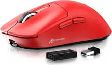 Attack Shark X3Pro wireless Gaming Mouse red, USB/Bluetooth