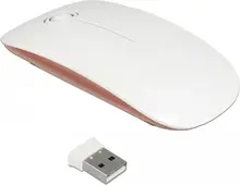 DeLOCK desktop mouse white/rose gold, USB