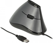 DeLOCK ergonomic vertical optical 5-button mouse, USB
