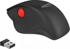 DeLOCK ergonomic mouse black/red, wireless, USB