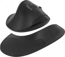 DeLOCK ergonomic optical 5-button mouse, wireless, right hander, with palm rest, USB