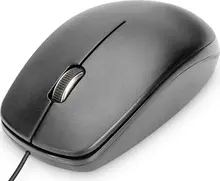 Digitus mouse with cable, 3 keys, black, USB