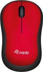 Equip Comfort wireless Mouse red, USB 