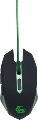 Gembird Gaming Mouse 001 black/green, USB