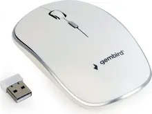 Gembird wireless Optical Mouse 4B-01 white/silver, USB