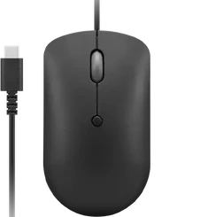 Lenovo 400 USB-C wired Compact Mouse Raven Black, USB