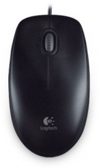 Logitech B100 Optical Mouse Black, USB