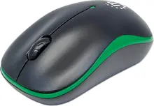 Manhattan Success wireless Mouse black/green, USB