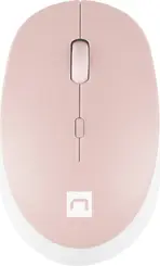 Natec Harrier 2 wireless Mouse white/pink, Bluetooth