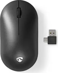 Nedis Silent wireless Mouse, black, USB