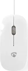 Nedis wired Optical Mouse, white, USB