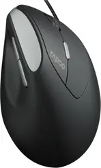 Rapoo EV200 Ergonomic wired Mouse black/silver, USB