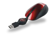 Sweex MI182 Pocket Mouse red, USB