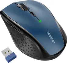 TeckNet Classic 2.4G wireless, blue, USB