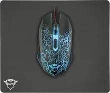 Trust Gaming GXT 783 Izza Gaming Mouse + mousepad, black, USB