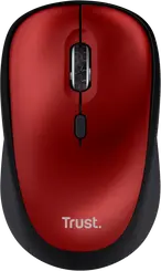 Trust Yvi+ Silent wireless Mouse red, ECO certified, USB