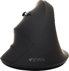 V7 vertical ergonomic wireless mouse, left hander, black, USB