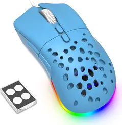 Ziyou long D19 RGB Gaming Mouse blue, USB